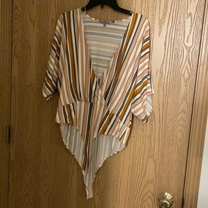 Striped bodysuit